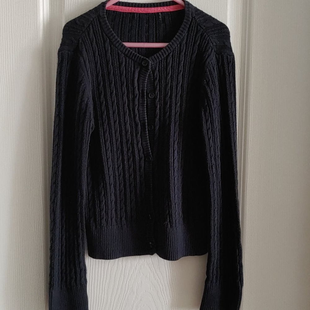 Mix&Match 3/$25 - Gap Girl's Uniform Cable Knit Cardigan Sweater